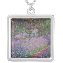 The Artist's Garden at Giverny, 1900 Custom Necklace