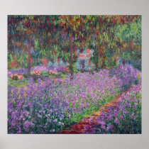 The Artist's Garden at Giverny, 1900 Poster