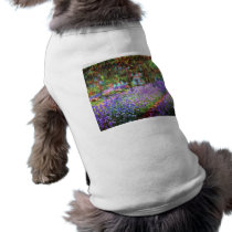 The Artist's Garden at Giverny, Claude Monet Doggie Tee