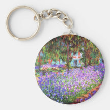 The Artist's Garden at Giverny, Claude Monet Key Chains