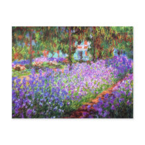 The Artist's Garden at Giverny, Claude Monet Post Cards