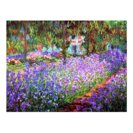 The Artist's Garden at Giverny, Claude Monet Post Cards