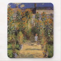 The Artist's Garden at Vetheuil by Claude Monet Mouse Pads