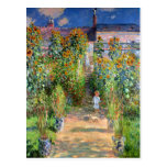 The Artist's Garden at Vetheuil, Claude Monet Postcards