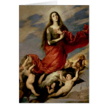 The Assumption of Mary Magdalene, 1636 Greeting Card