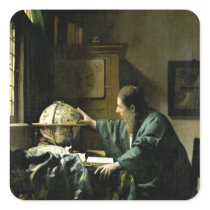 The Astronomer, 1668 Square Stickers
