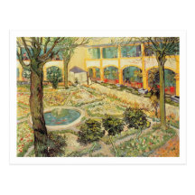 The Asylum Garden at Arles, 1889 (oil on canvas) Post Cards