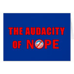The Audacity of NOPE Cards