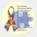 "The Autism Awareness Ribbon" Stickers