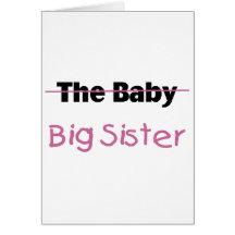 The Baby  Big Sister Cards