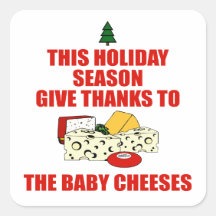 The Baby Cheeses Square Stickers