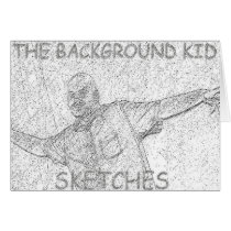 The Background Kid CD Cover Greeting Card