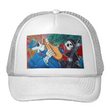 The Bad Blues Bone Band Mesh Hats