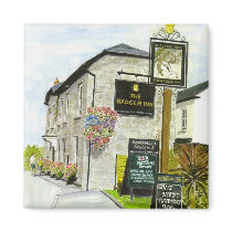 'The Badger Inn' Magnet