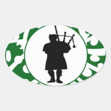 THE BAGPIPERS DREAM OVAL STICKERS