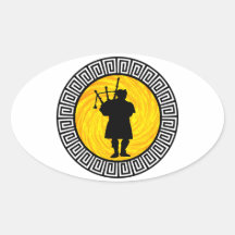 THE BAGPIPERS SUN STICKER