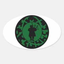 THE BAGPIPES EXPRESSION OVAL STICKERS