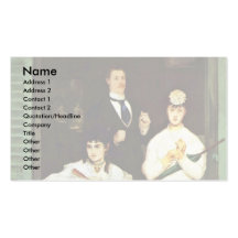 The Balcony By Manet Edouard Business Card Templates