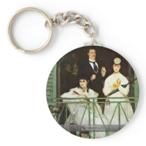 The Balcony By Manet Edouard Key Chains