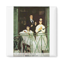 The Balcony By Manet Edouard Magnets