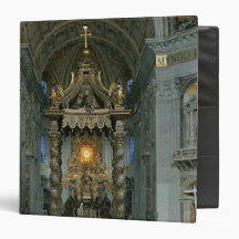 The Baldacchino, the high altar and the chair Vinyl Binder
