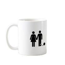 The "Ball and Chained" groom Coffee Mugs