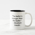 “The ballot is stronger than the bullet.” Mugs