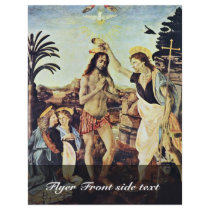 The Baptism Of Christ By Andrea Del Verrocchio Flyers
