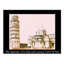 The Baptistery of St John - Leaning Tower Of Pisa Postcards