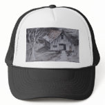 THE BARN folk art country painting drawing hats