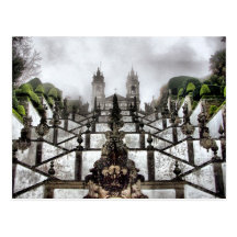 The Baroque staircase of Bom Jesus in Braga Post Cards