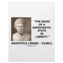 The Basis Of A Democratic State Is Liberty Quote Personalized Letterhead