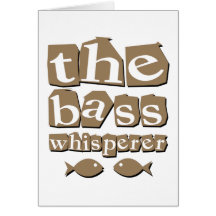The Bass Whisperer Greeting Cards