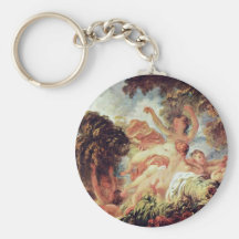 The Bathers By Fragonard, Jean-Honoré (Best Qualit Key Chains