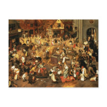 The Battle between Carnival and Lent Post Cards