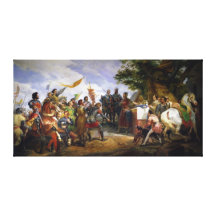 The Battle of Bouvines, 27th July 1214, 1827 Gallery Wrap Canvas