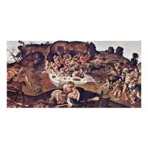 The Battle Of The Centaurs And Lapiths By Piero Photo Card Template
