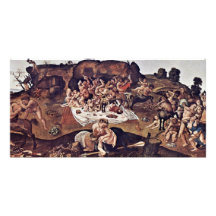 The Battle Of The Centaurs And Lapiths By Piero Photo Card Template