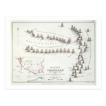 The Battle of Trafalgar, 21st October 1805, The Br Postcard