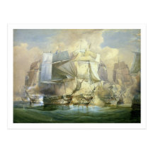 The Battle of Trafalgar, the Beginning of the Acti Post Card