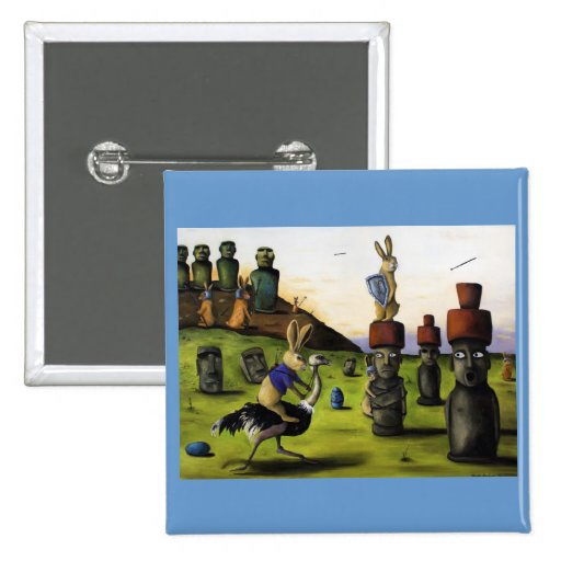 The Battle Over Easter Island Pinback Buttons