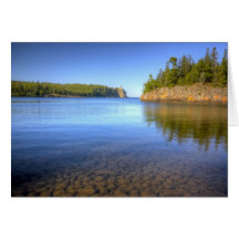 The Bay Around Split Rock Lighthouse Greeting Card