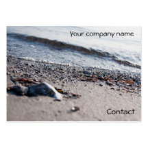 The beach 2013 pocket calendars business card template