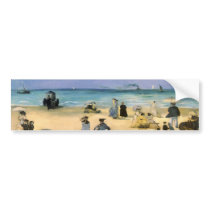 The Beach at Boulogne by Edouard Manet Bumper Sticker