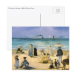 The Beach at Boulogne by Edouard Manet Post Cards
