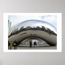 The Bean in Millennium Park Chicago Posters