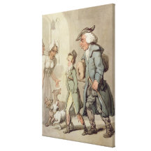The Bear and Bear Leader Stretched Canvas Print