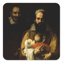 The Bearded Woman Breastfeeding, 1631 Sticker