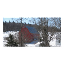 THE BEAUTIFUL RED BARN PERSONALIZED PHOTO CARD