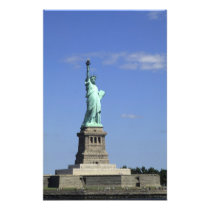 The beauty of the famous Statue of Liberty on